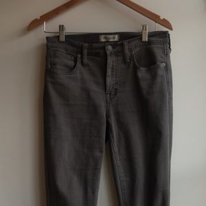 Madewell 9” Skinny Grey Jeans